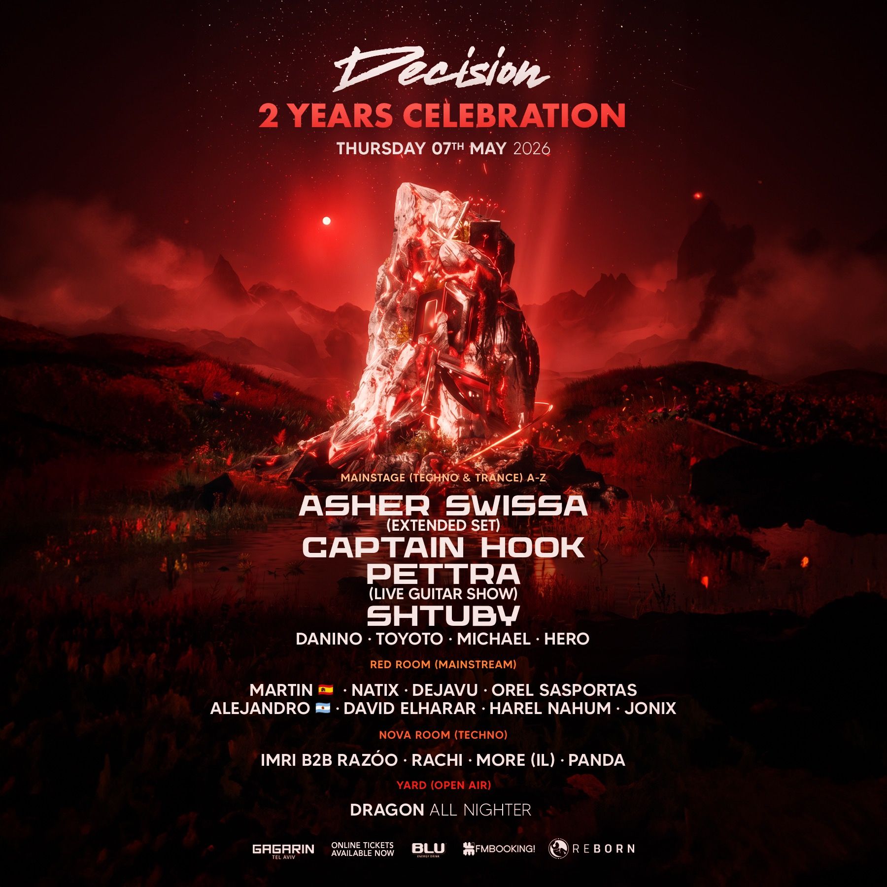 Event image - DECISION GAGARIN TEL AVIV • 3 STAGES • 07.05